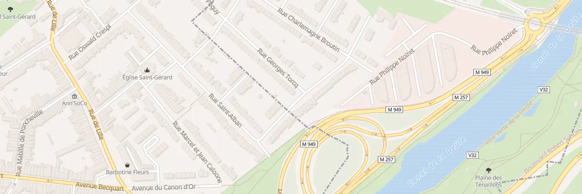Plan du 44 Rue Georges Torcq à Saint-André-lez-Lille