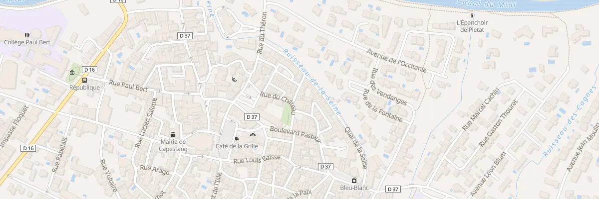 Plan du 2 Rue Beranger à Capestang