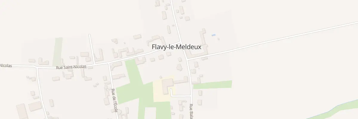 Plan de la Rue Balagny à Flavy-le-Meldeux