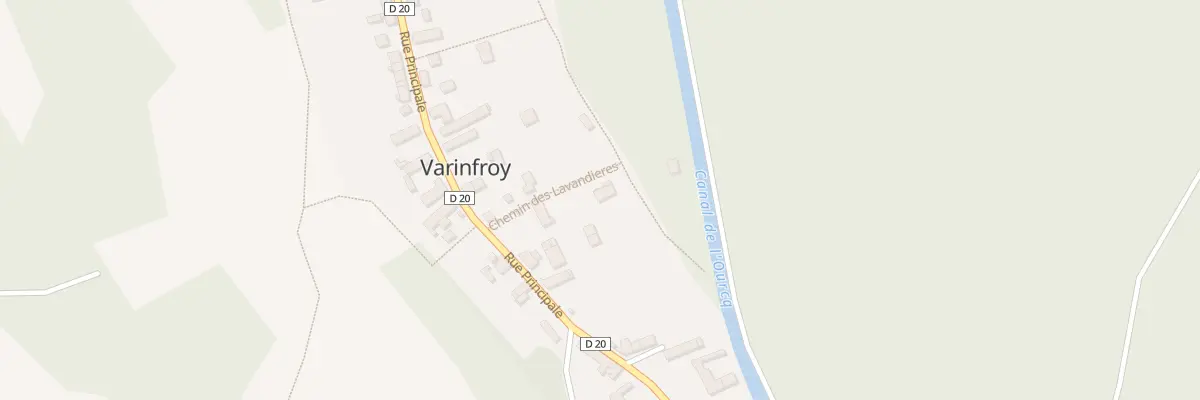 Plan du Village à Varinfroy