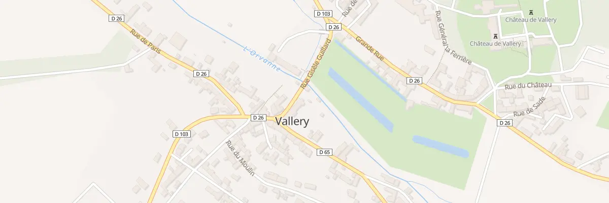 Plan du 1 Rue Gisèle Guillard à Vallery