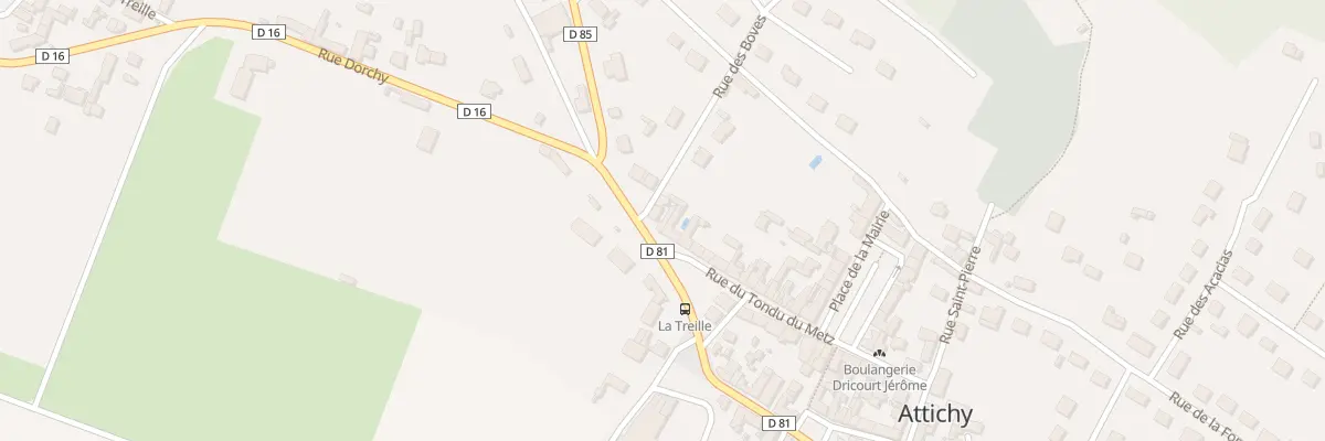 Plan du 34 Rue Tondu du Metz à Attichy