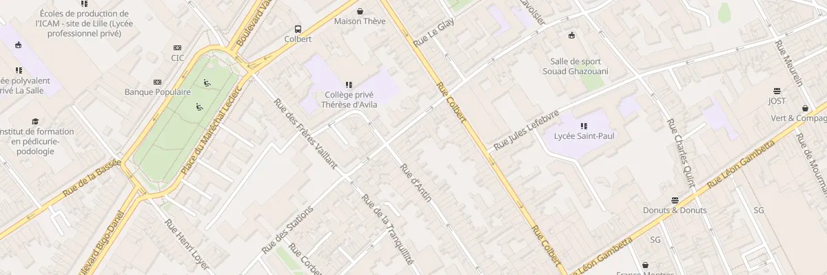 Plan du 47 Rue d’Antin à Lille