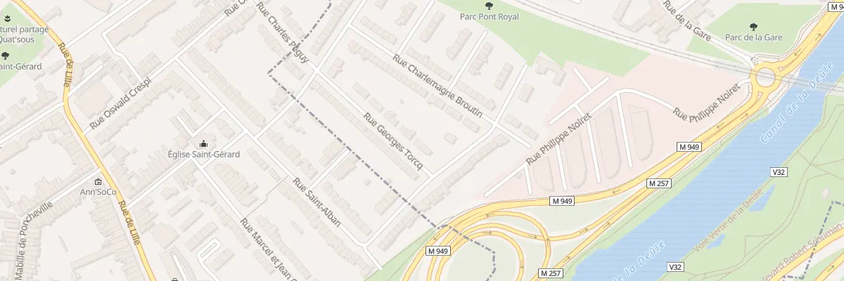Plan du 17 Rue Georges Torcq à Saint-André-lez-Lille