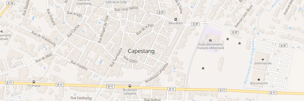 Plan du 25 Rue Ferrer à Capestang