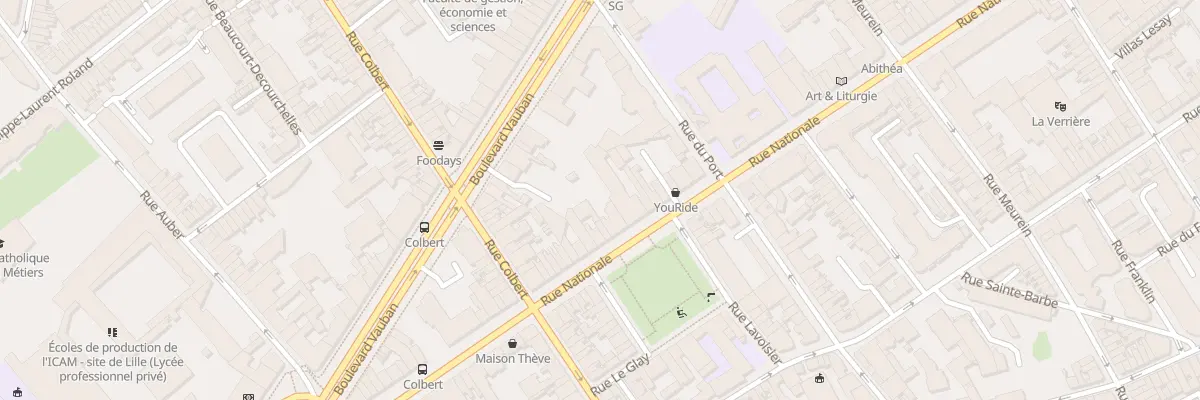 Plan du 274 Rue Nationale à Lille