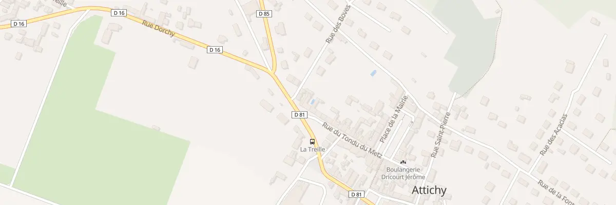 Plan du 32 Rue du Tondu du Metz à Attichy