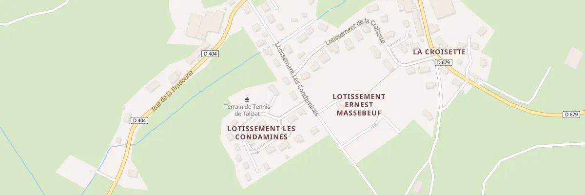 Plan du 14 Lot les Condamines à Talizat