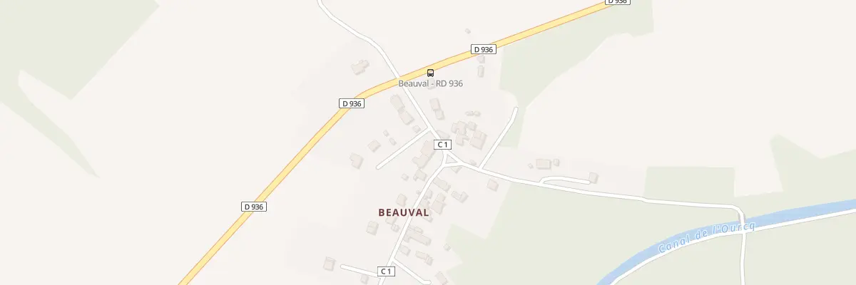 Plan du 10D Beauval à Neufchelles