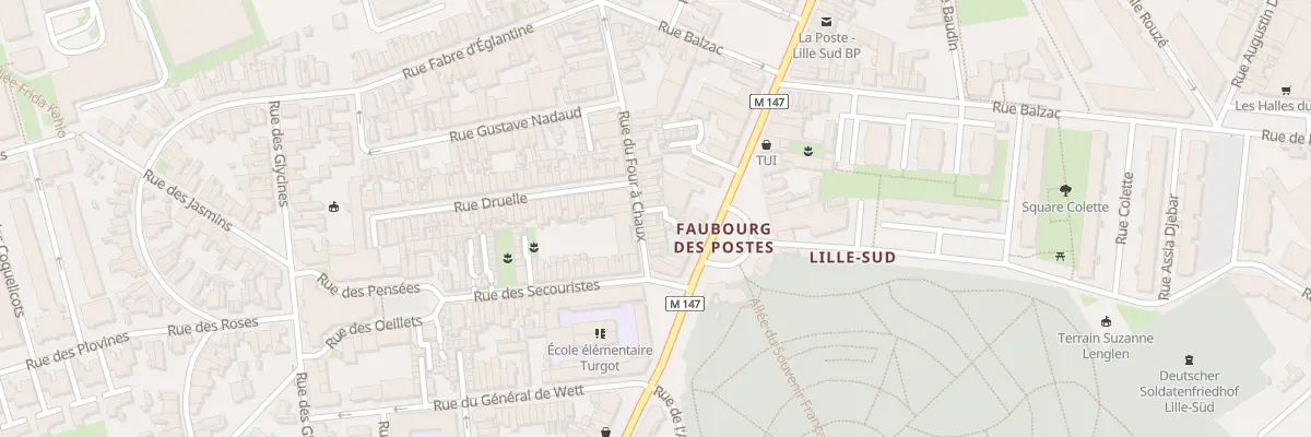 Plan du 77 Rue du Four à Chaux à Lille
