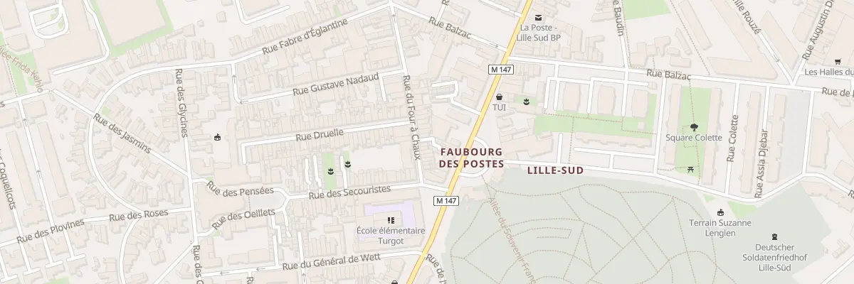 Plan du 75 Rue du Four à Chaux à Lille