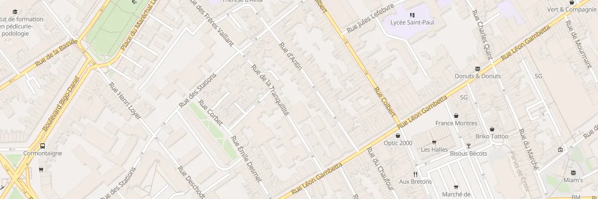 Plan du 16 Rue d’Antin à Lille