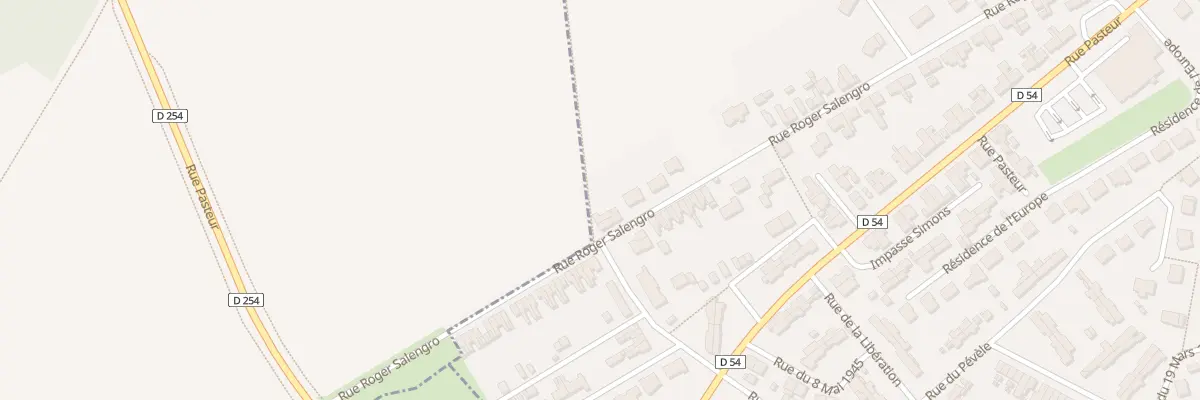 Plan du 118 Rue Roger Salengro à Thumeries