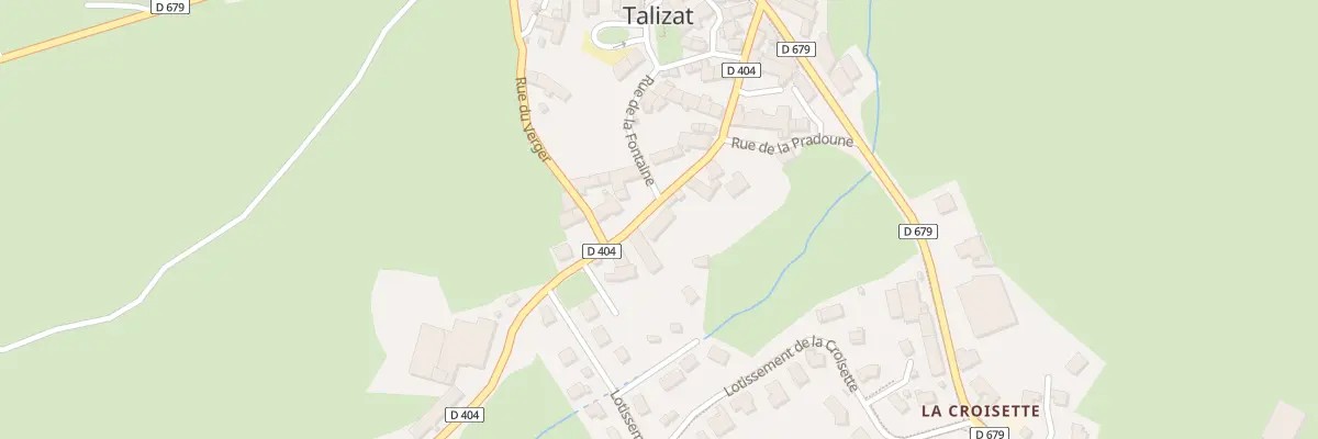 Plan du 11 Rue de la Pradoune à Talizat
