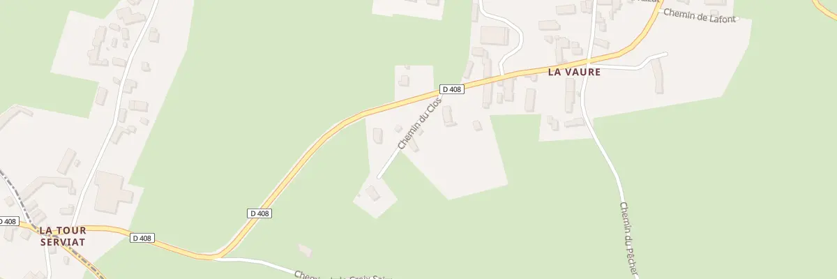 Plan du 1 Che du Clos - Lavaure à Montcel