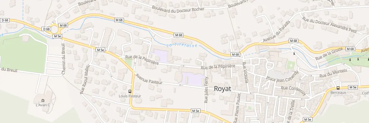 Plan du 32 Rue de la Pépinière à Royat