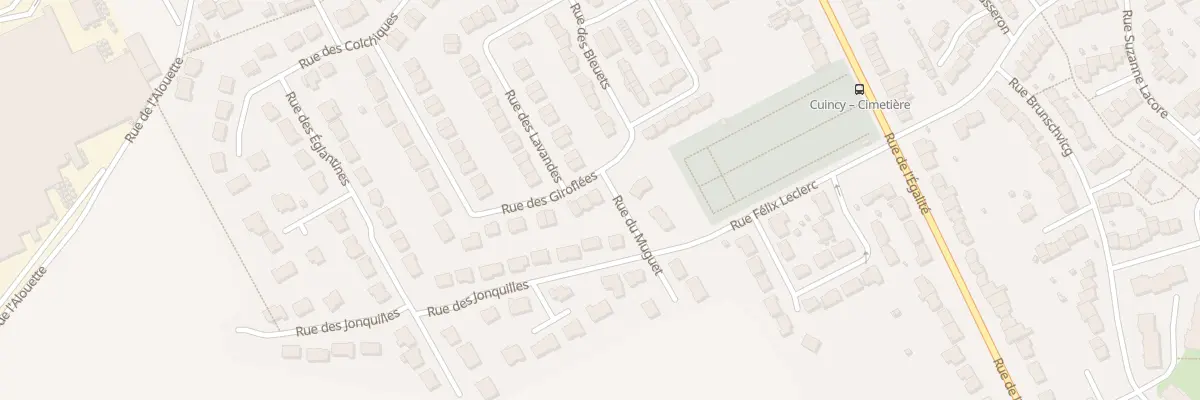 Plan du 240 Rue des Giroflees à Cuincy