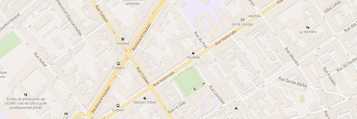 Plan du 272 Rue Nationale à Lille
