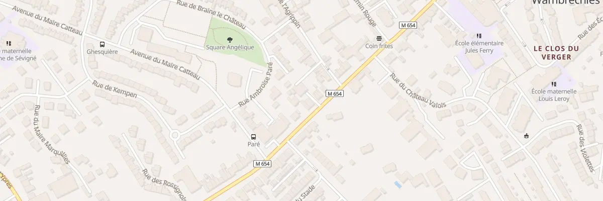 Plan du 98 Rue du Général Leclerc à Wambrechies