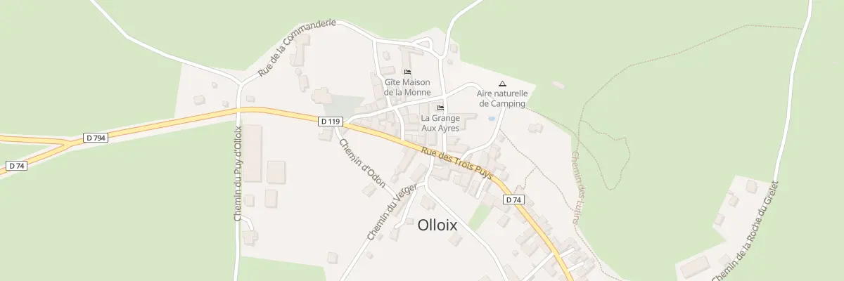 Plan du 5020 Rue des Trois Puys à Olloix