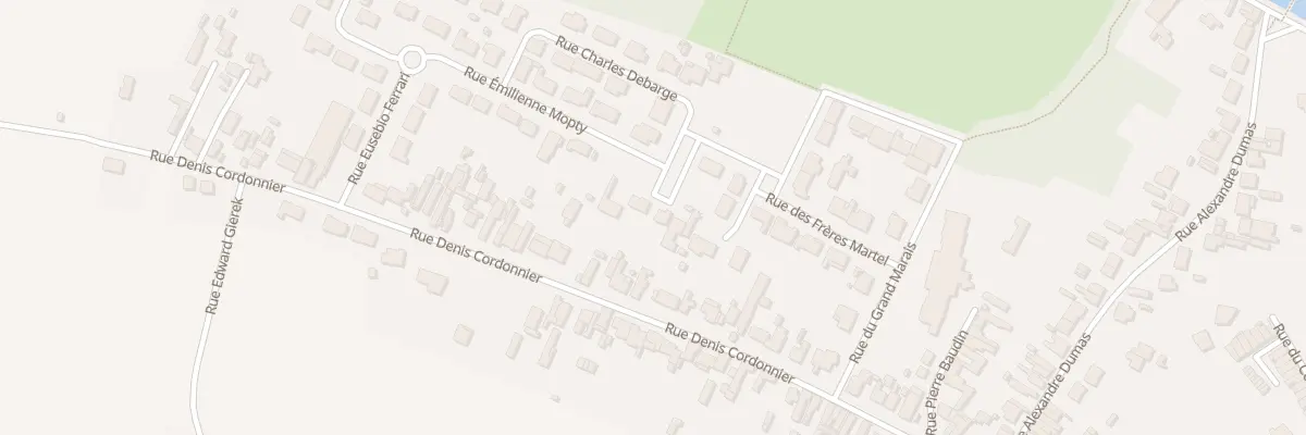 Plan du 1A Rue Émilienne Mopty à Auby