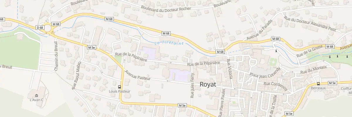 Plan du 30 Rue de la Pépinière à Royat