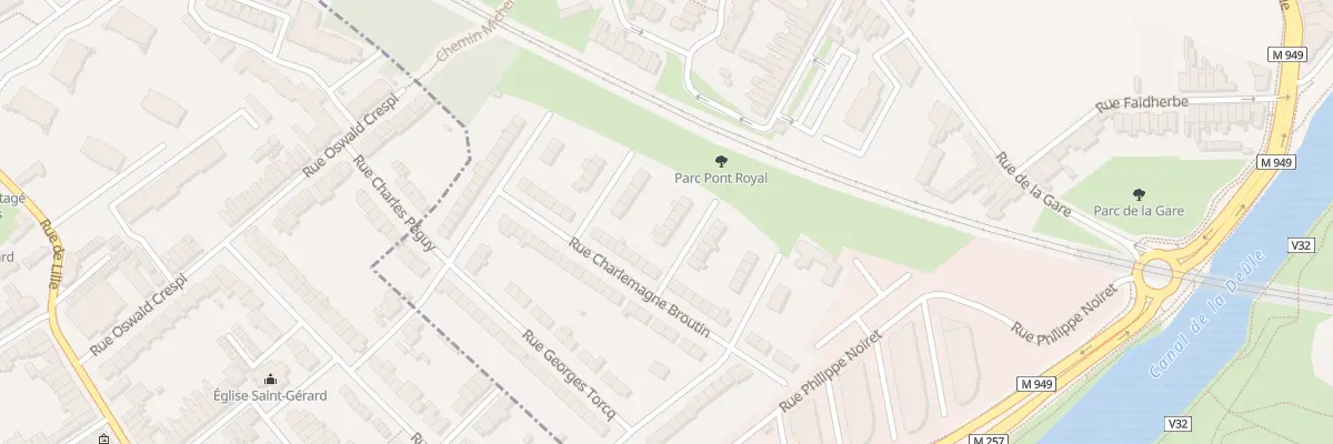 Plan du 5 Rue du Docteur Émile Roux à Saint-André-lez-Lille