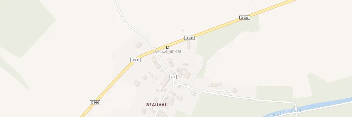 Plan du 1B Beauval à Neufchelles