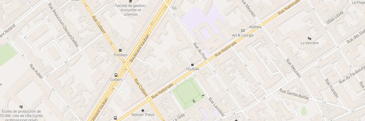 Plan du 266 Rue Nationale à Lille