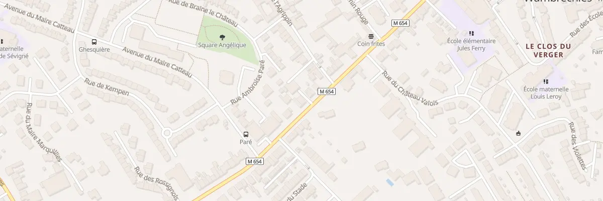 Plan du 96 Rue du Général Leclerc à Wambrechies