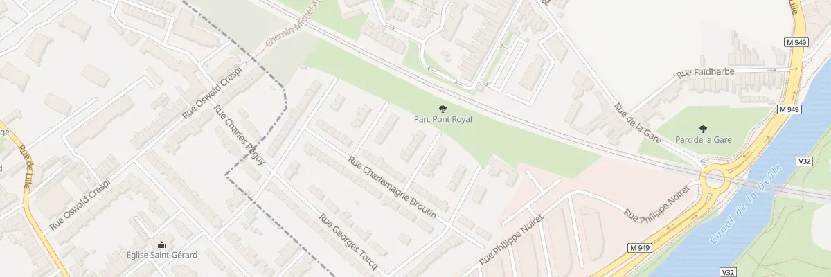 Plan du 9 Rue du Docteur Émile Roux à Saint-André-lez-Lille