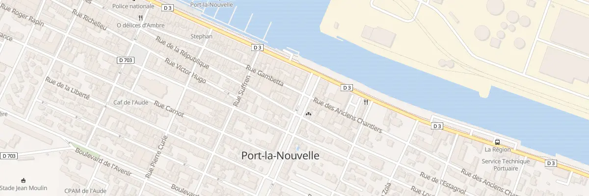Plan du 48 Bd du Monument aux Morts à Port-la-Nouvelle