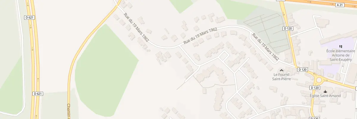 Plan du 1 Rue Leon Blum à Flers-en-Escrebieux