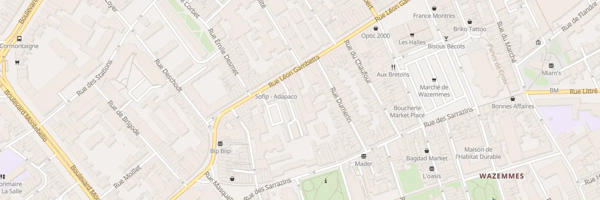 Plan du 387 Rue Léon Gambetta à Lille