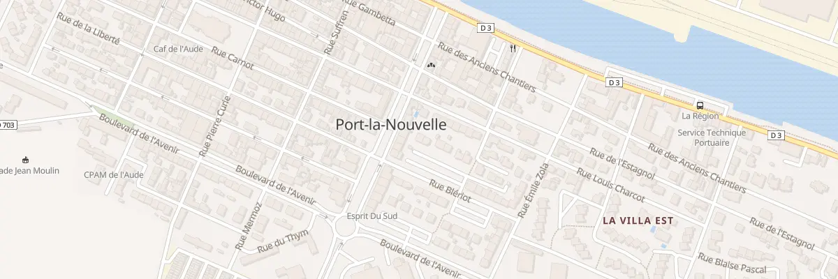 Plan du 33 Rue Bleriot à Port-la-Nouvelle