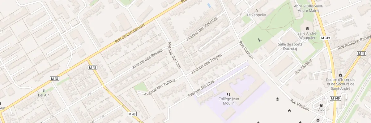 Plan du 31 Av des Lilas à Saint-André-lez-Lille