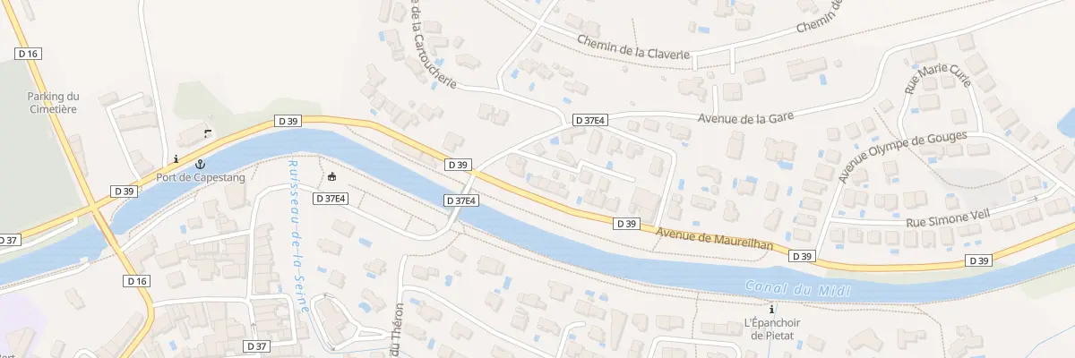 Plan du 3 Av de Maureilhan à Capestang