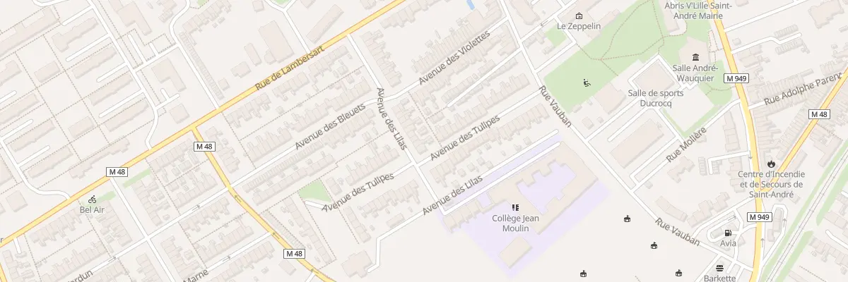 Plan du 35 Av des Lilas à Saint-André-lez-Lille