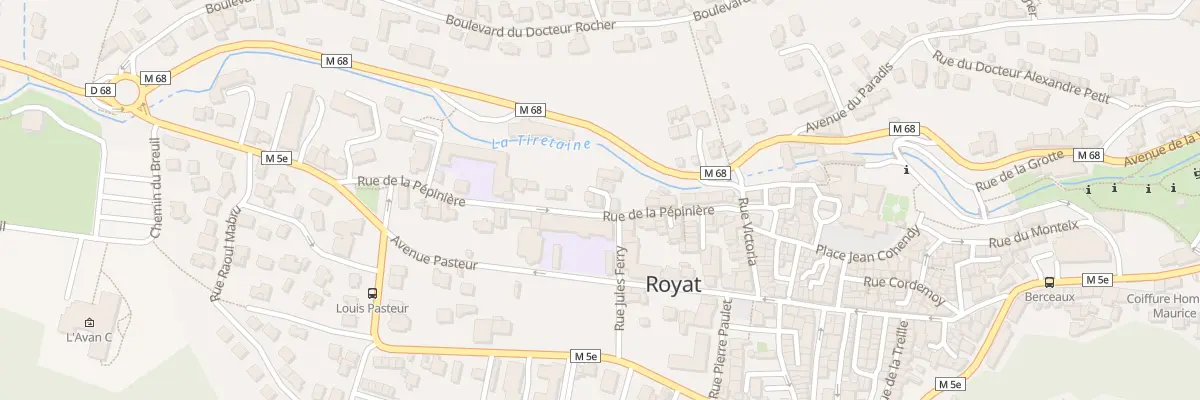 Plan du 24 Rue de la Pépinière à Royat