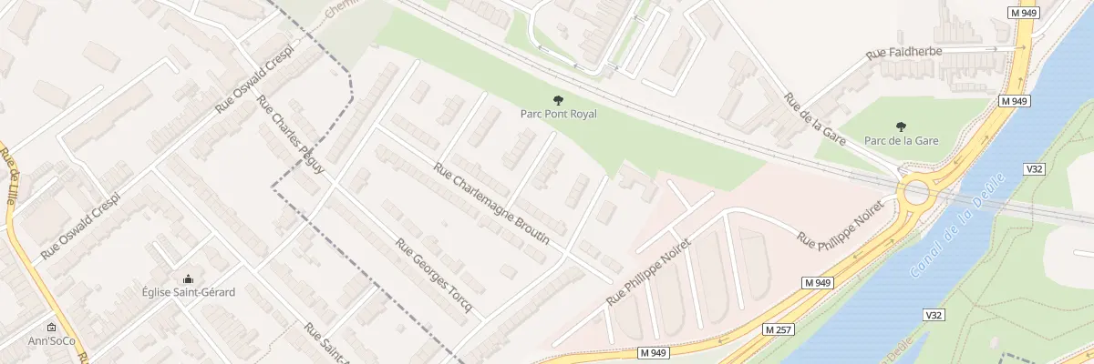 Plan du 4 Rue du Docteur Émile Roux à Saint-André-lez-Lille