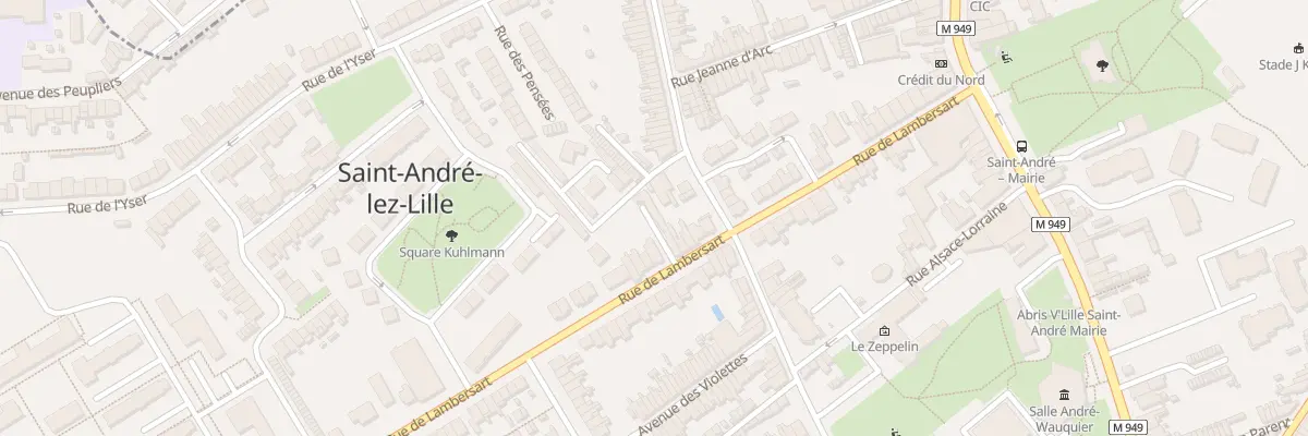 Plan du 40 Rue de Lambersart à Saint-André-lez-Lille