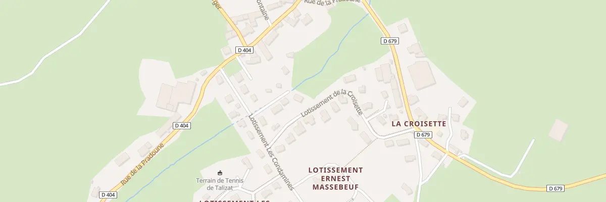 Plan du 9 Lot les Condamines à Talizat