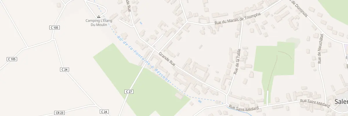 Plan du 168 Gr Grande Rue à Salency