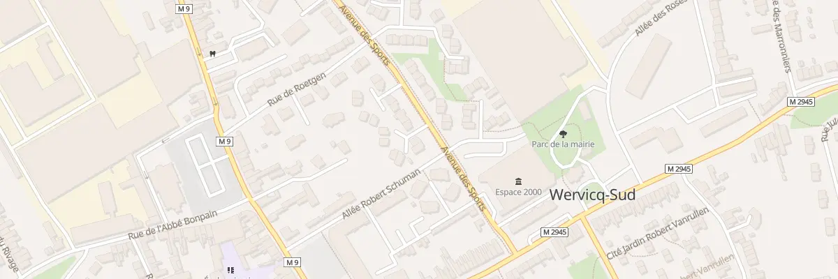 Plan du 88 Av des Sports à Wervicq-Sud