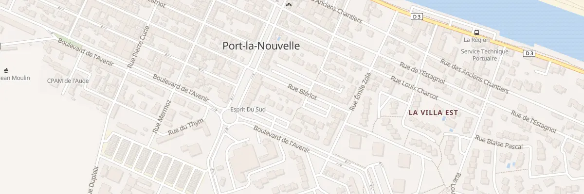 Plan du 80 Rue Bleriot à Port-la-Nouvelle