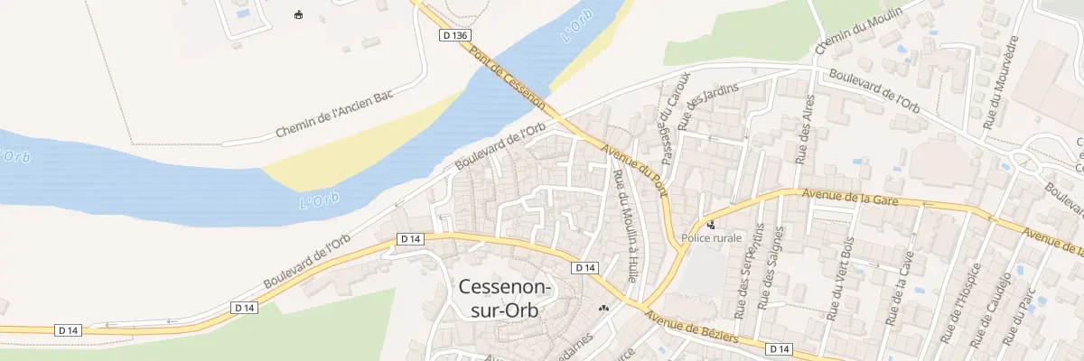 Plan du 13 Rue du Barri d’Orb à Cessenon-sur-Orb