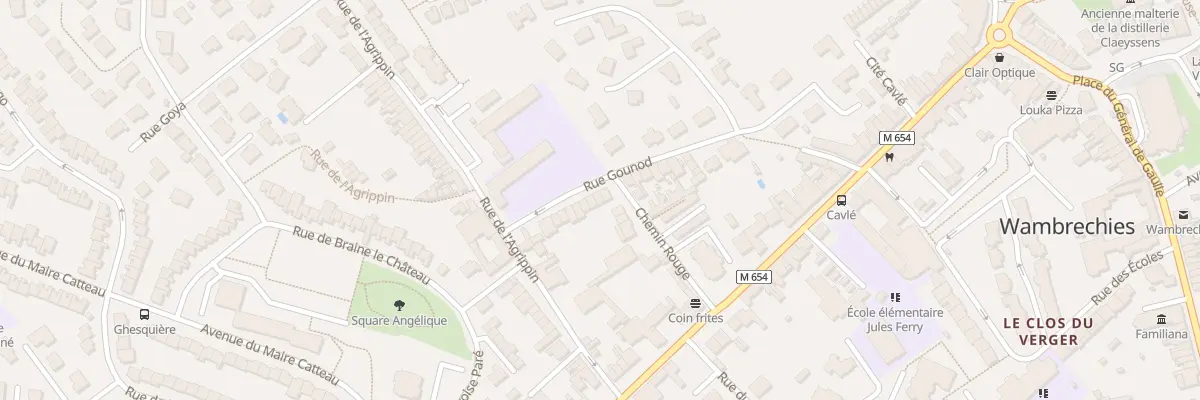 Plan du 33 Rue Gounod à Wambrechies