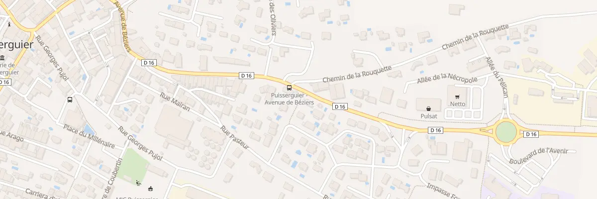 Plan du 58 Av de Beziers à Puisserguier