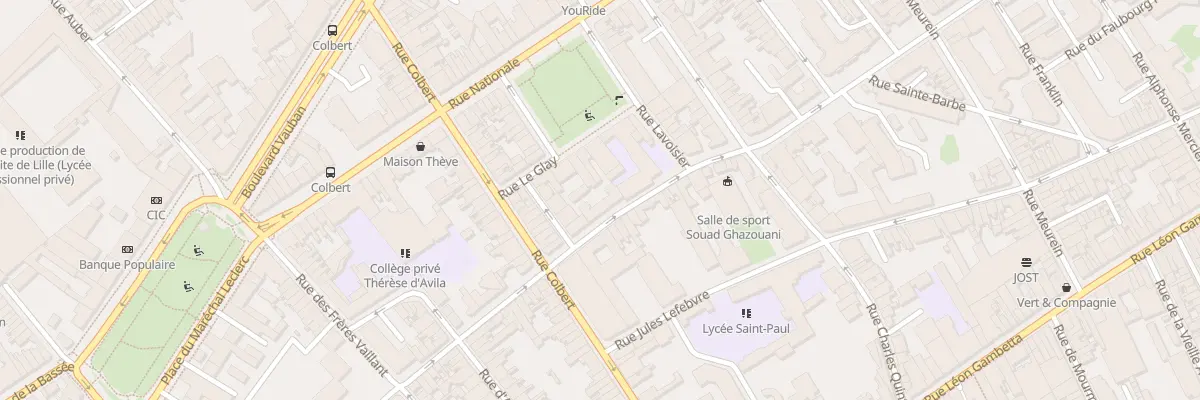 Plan du 74 Rue des Stations à Lille