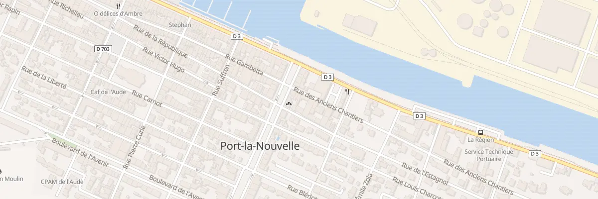 Plan du 16 Rue des Anciens Chantiers à Port-la-Nouvelle